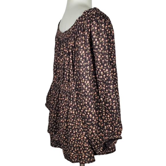 AMERICAN EAGLE NWT Babydoll Floral Ruffle Top sz L - Picture 6 of 14